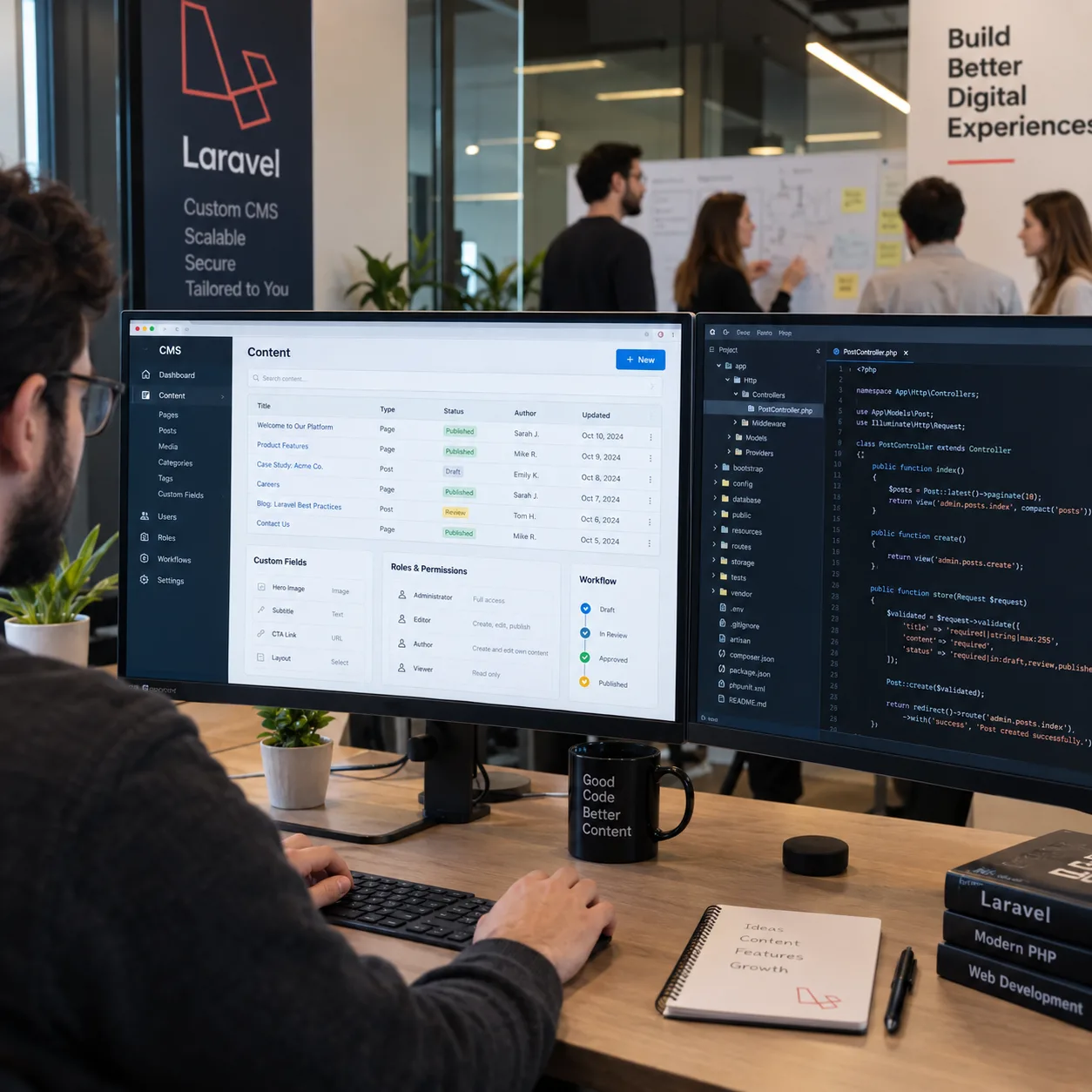 Laravel CMS platform