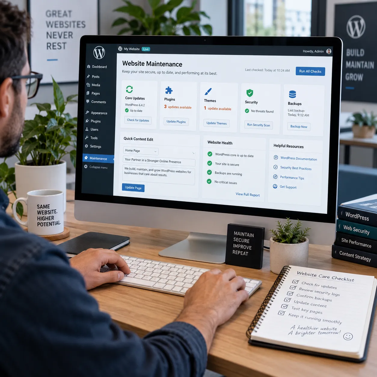 WordPress maintenance and support