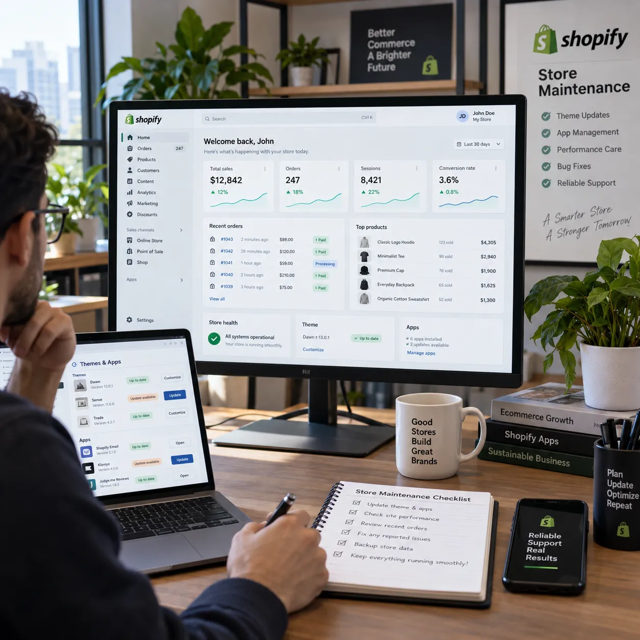 Shopify maintenance and support