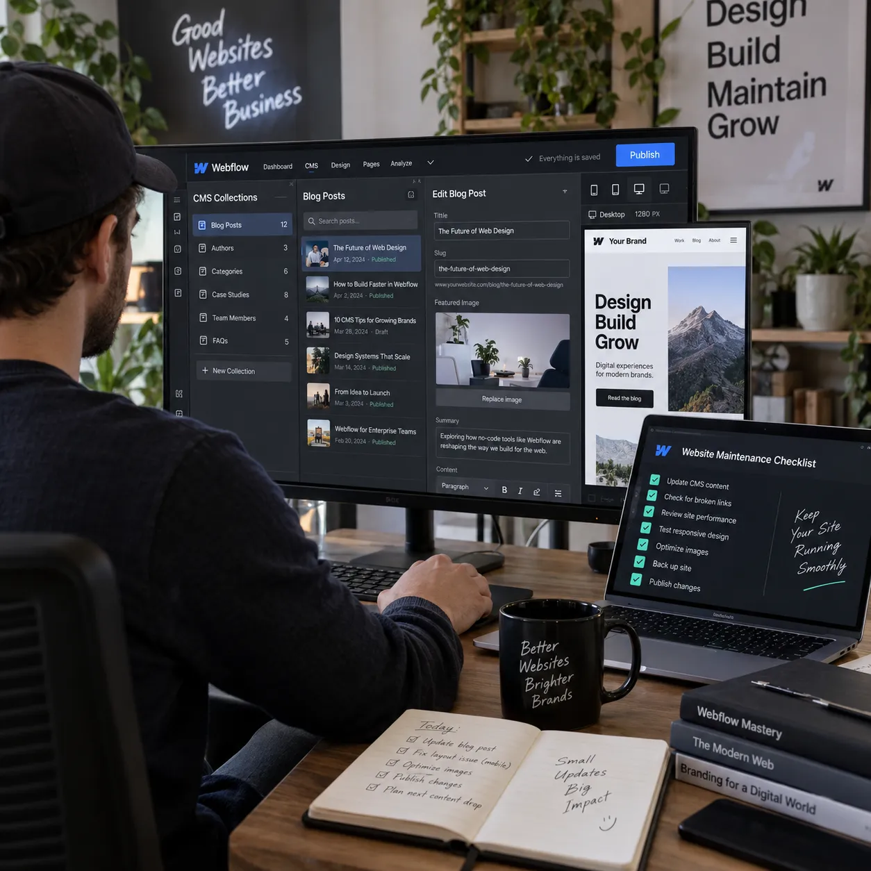 Webflow maintenance and support