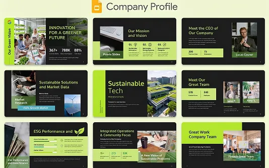 Company profile deck example