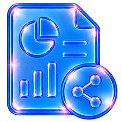 Marketing process: Share the Findings icon