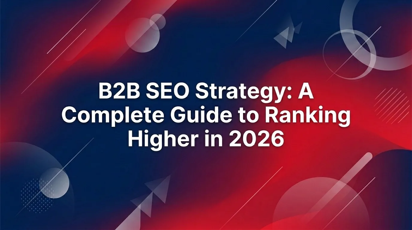 B2B SEO strategy guide showing digital marketing growth and ranking