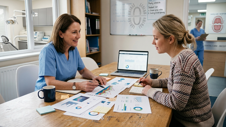 PPC analytics dashboard tracking dental marketing performance