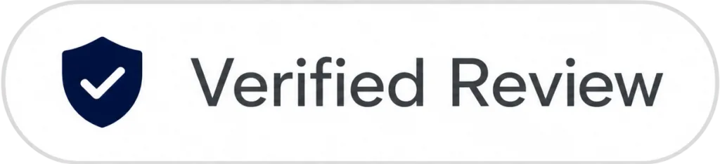 Verified review badge