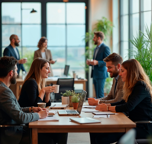 Team Meeting Modern Office Design