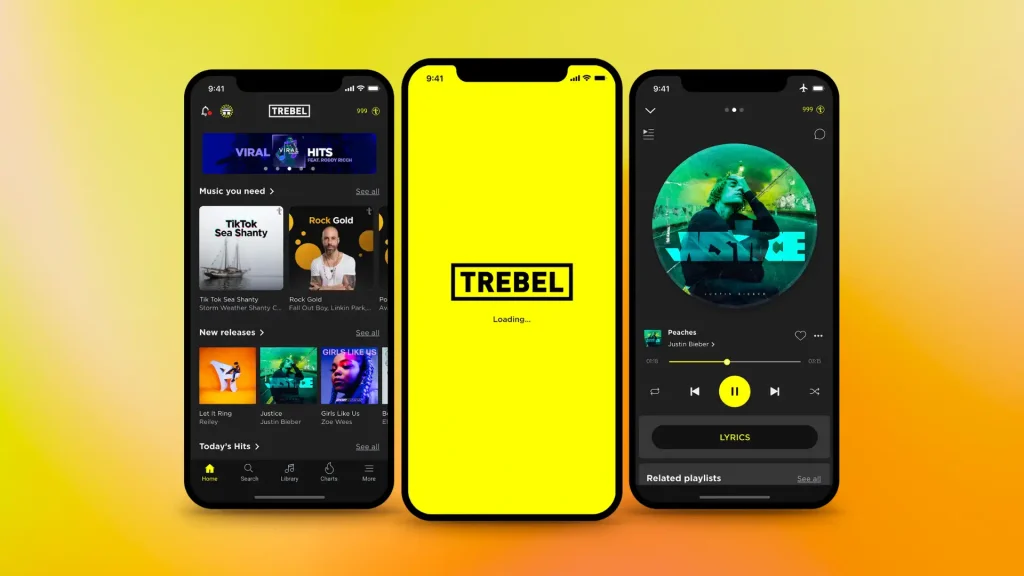 Trebel offline music apps for iPhone