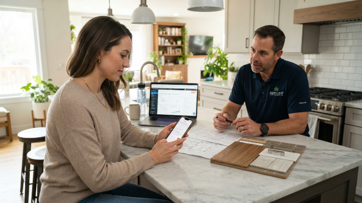 Homeowner finding a remodeler through PPC advertising online