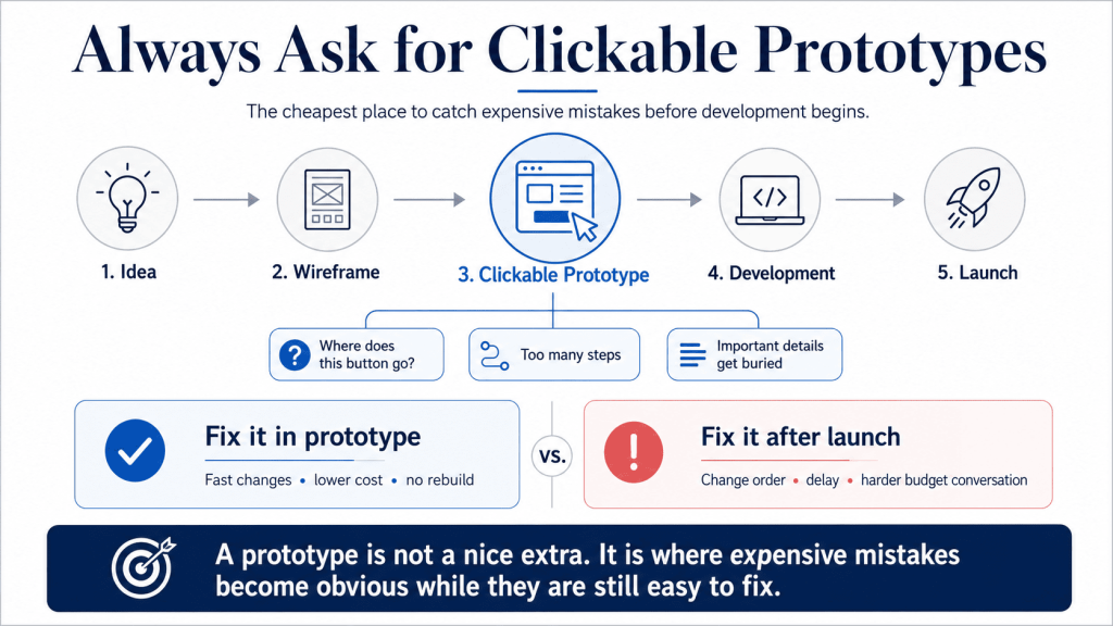 Always Ask for Clickable Prototypes