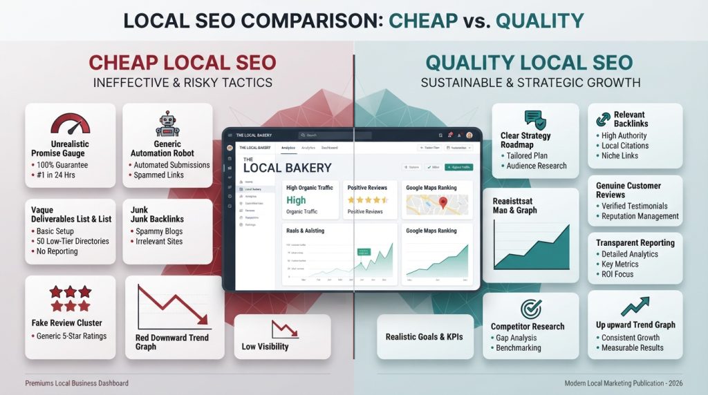 Comparison of cheap and quality local SEO services