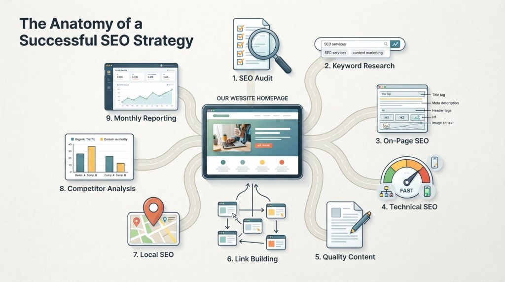 SEO package services and optimization process