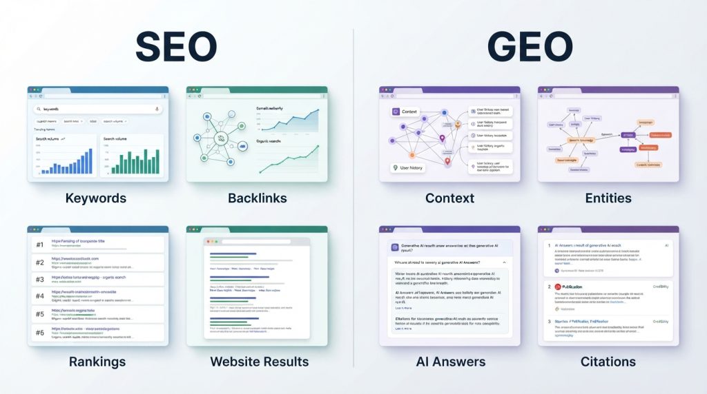 SEO versus Generative Engine Optimization